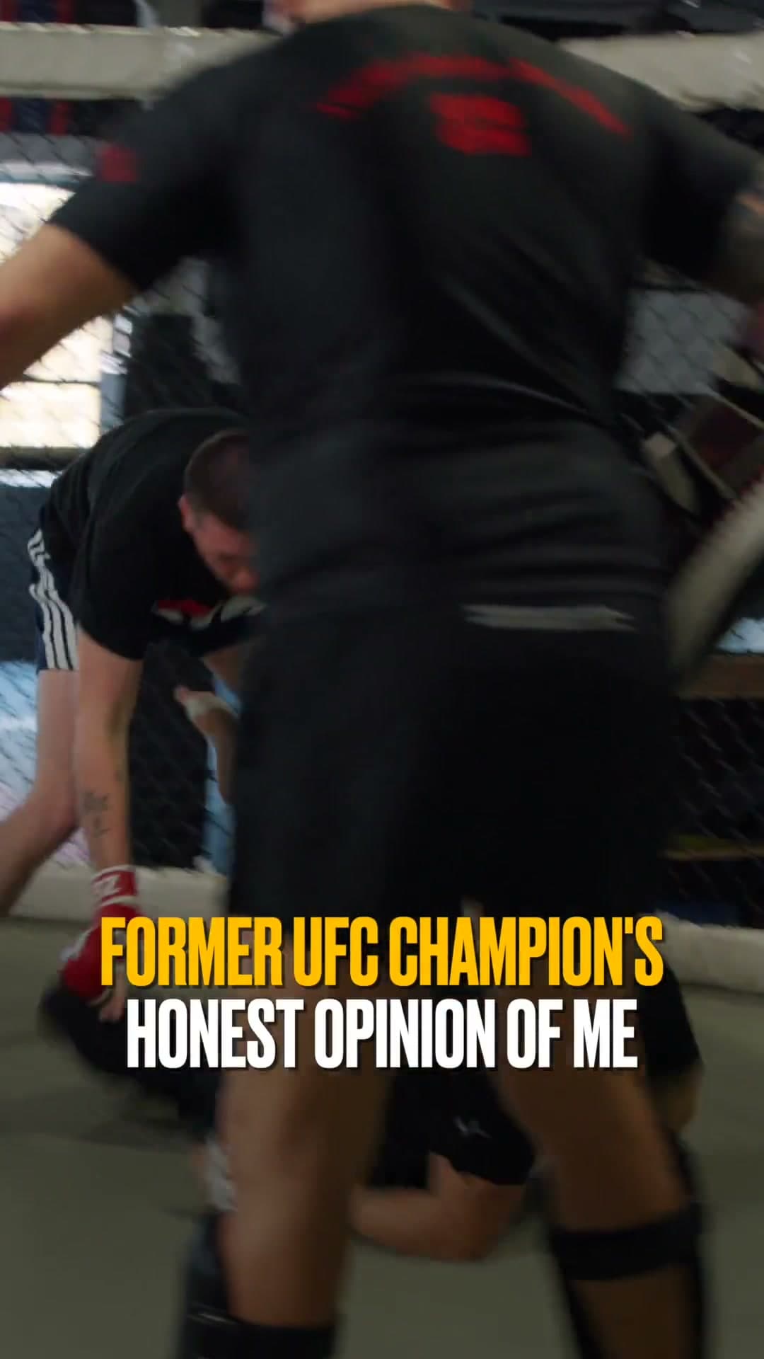Training with former world champion UFC